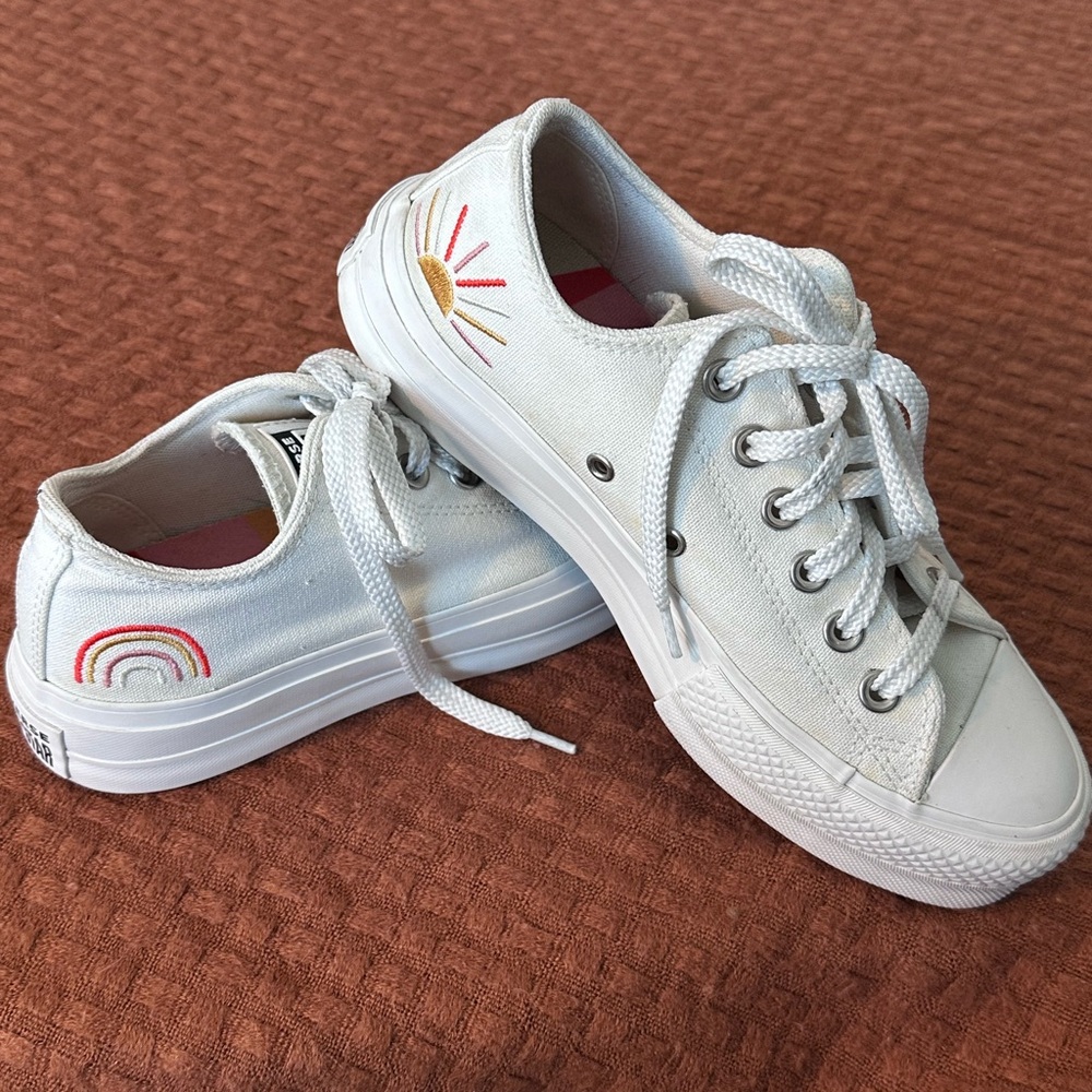 Converse White Canvas Sneakers - Rare